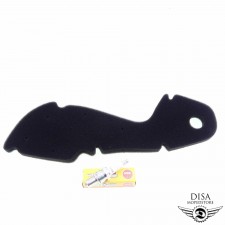 Luftfilter + Zündkerze für Piaggio TPH 125 