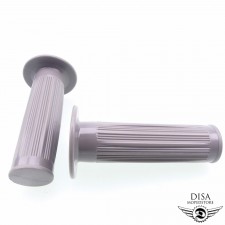 Gasgriffgummi + Schaltgriffgummi 24/24mm Grau für Kreidler Florett  