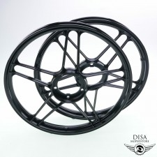 Puch Maxi Stern Felgen Set schwarz glänzend 1.35x17 17 Zoll 
