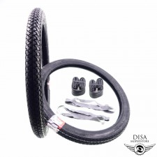 Reifen Set Vee Rubber 2.00-17 Zoll 2.00x17 Schläuche Mofa Moped Vespa Ciao 