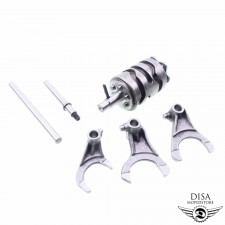 Schaltwalze + Schaltgabel Satz I II III Minarelli AM6 Motor Aprilia Rieju 