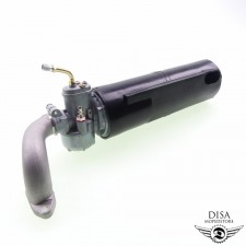 Tuning Luftfilter Ansauggummi Ansaugstutzen Vergaser 17mm Set für Kreidler RM 
