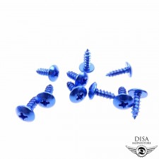 Verkleidungsschrauben Set 4 x 12mm blau 10 Stück für Yamaha Aerox MBK Nitro 