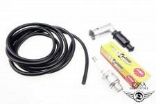 Zündkerze Kabel Stecker Set für Piaggio Vespa Ciao Bravo Si Boxer Citta 