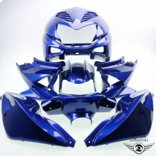 Verkleidung Satz 8 teilig Blau für Yamaha Aerox und MBK Nitro  