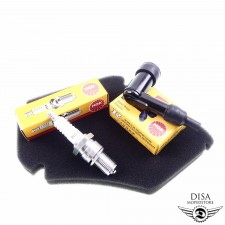 Zündkerze Zündkerzenstecker Luftfiltermatte für Piaggio Zip SSL 