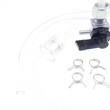 Benzinhahn M12 + Schlauch Set - Komplettset Für Hercules, Zündapp, Kreidler Mopeds