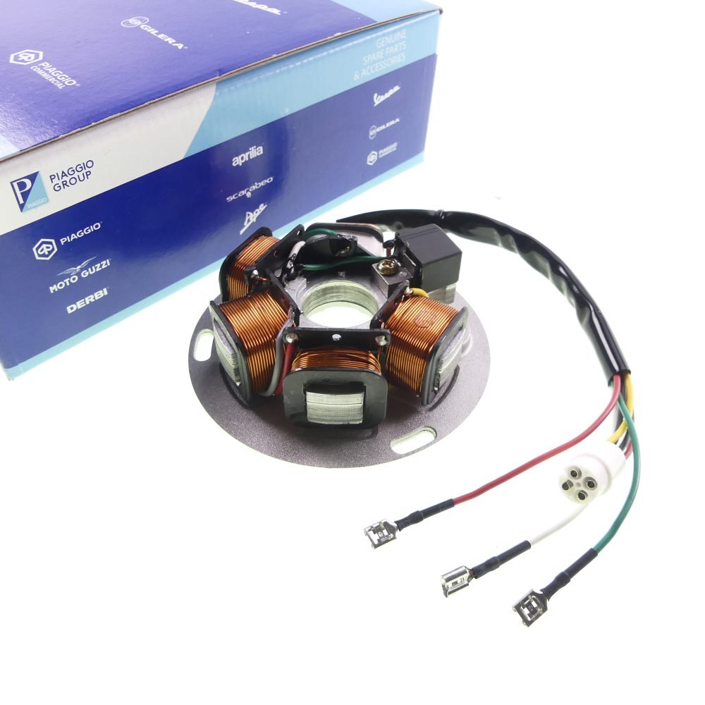 Lichtmaschine Stator Für Vespa PX 125, 150, 200 - 5 Spulen Zündanlage Einbaufertig