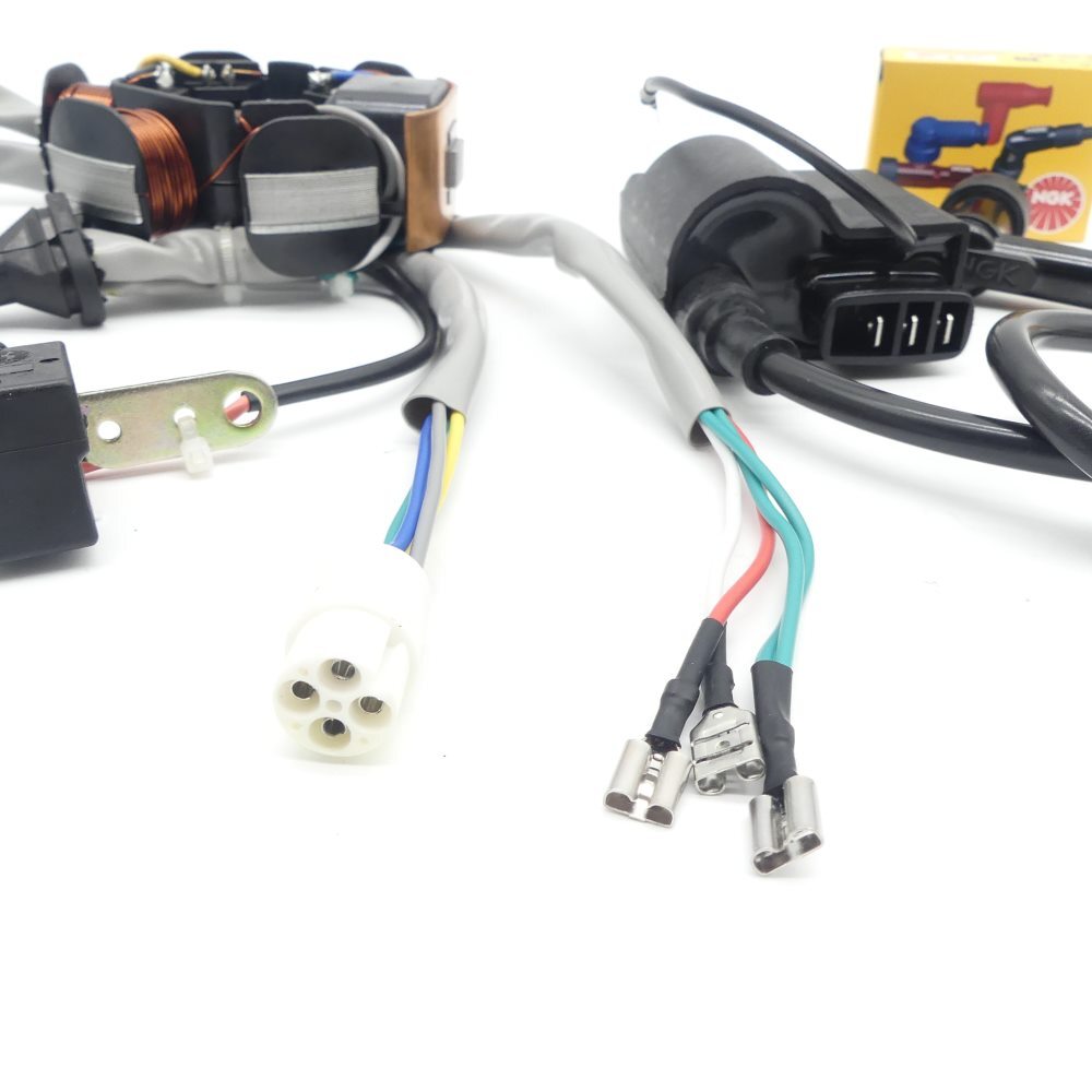 Aramox Zündsystem Set Für GY6 Roller - 6-Pin CDI Zündspule & Zündkerze Komplettset