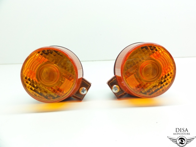Kreidler Florett Flory Moped Mokick Blinker Glas Satz Rund Blinkerglas