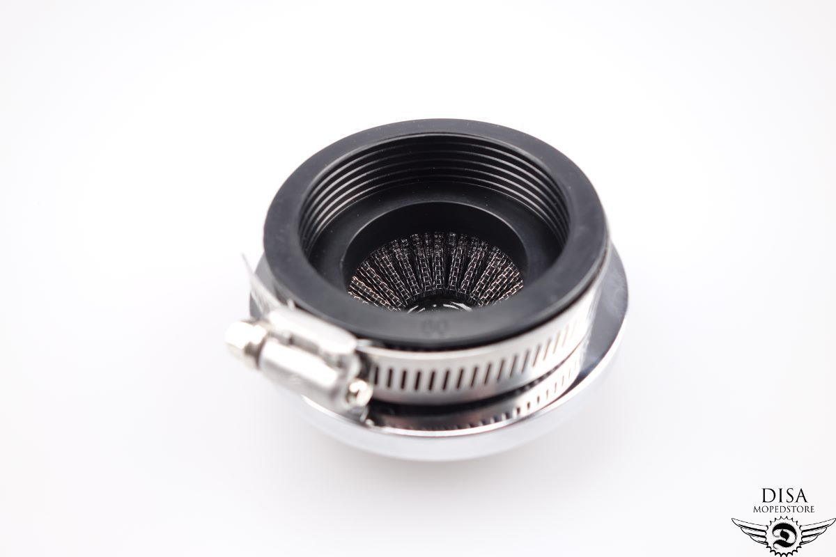 Gebogener Luftfilter 40mm/1.57 Zoll Für Motorrad & ATV – Blau, Aus Kunststoff, Metall & Gummi