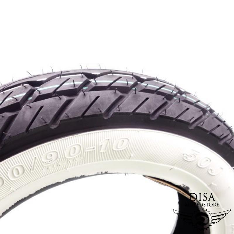 Reifen Weißwandreifen Satz Set 3.00 X 10 Für Piaggio Vespa 50N Special