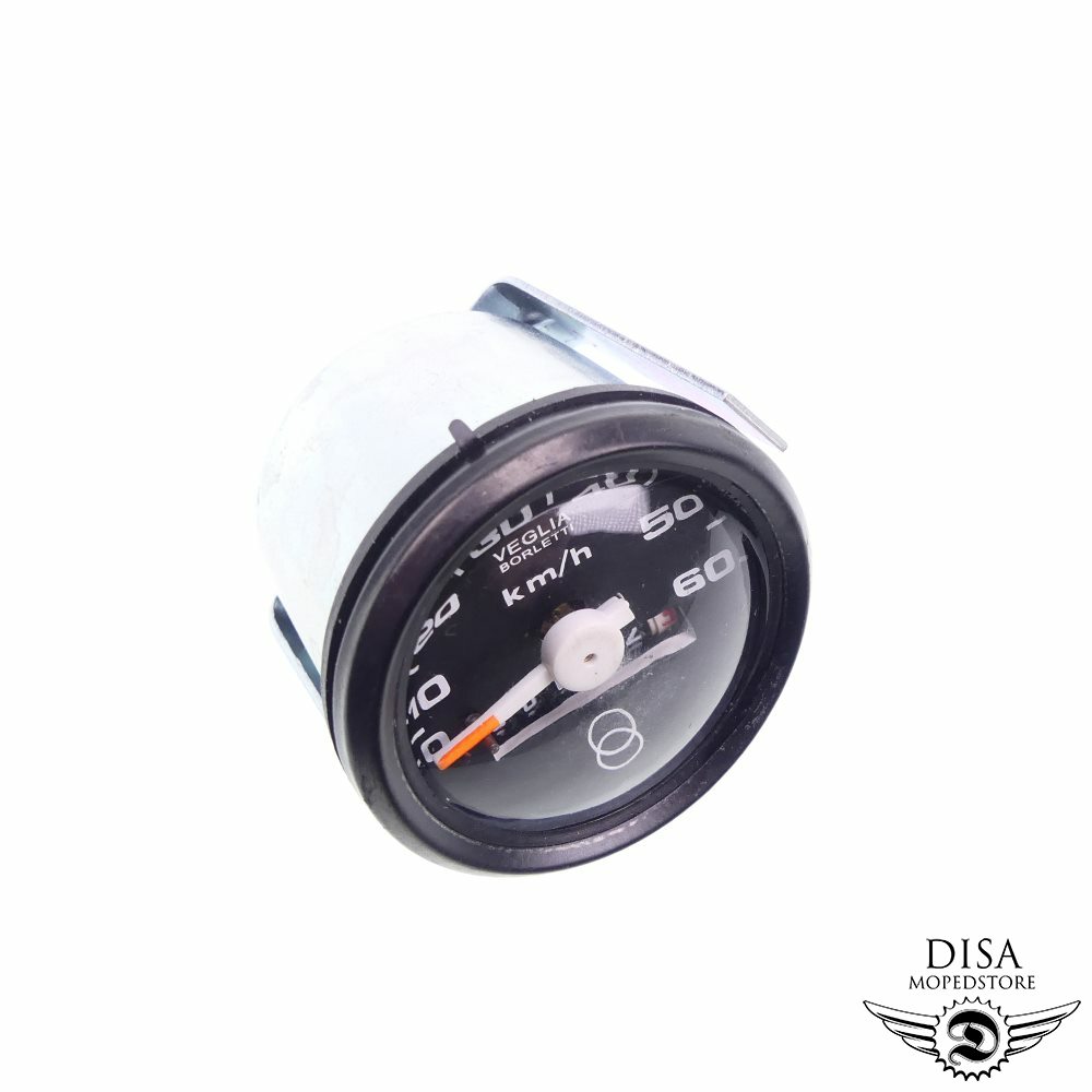 Tacho schwarz / schwarz für Mofa und Moped 60km/h Durchmesser 48mm  Tachometer