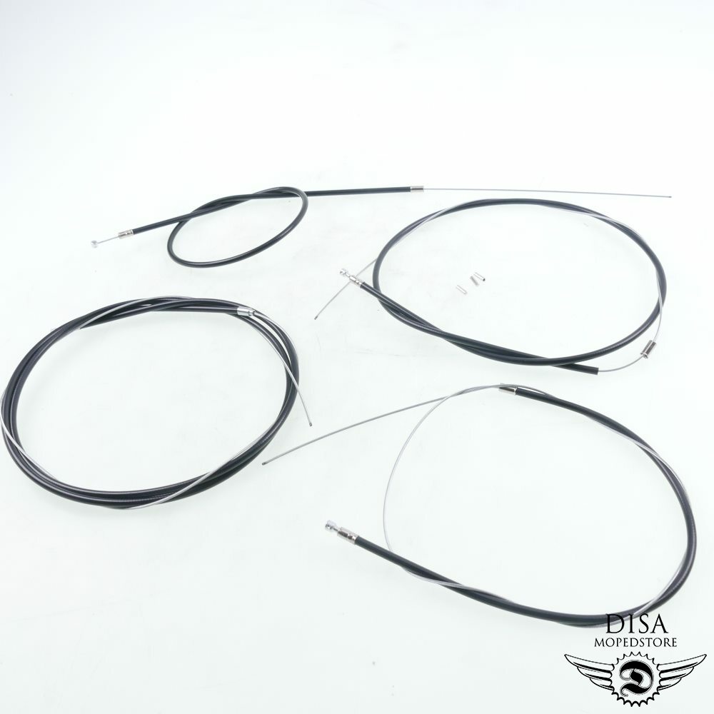 Zugset 3-teilig , Gaszug - Dekompressionszug - Bremszug Set passend für Velo Solex 5000 3800 - Neues Ersatzteil